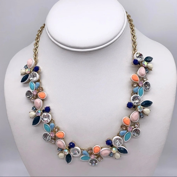 J. Crew Mixed Pastel Brulee Necklace - Picture 1 of 4